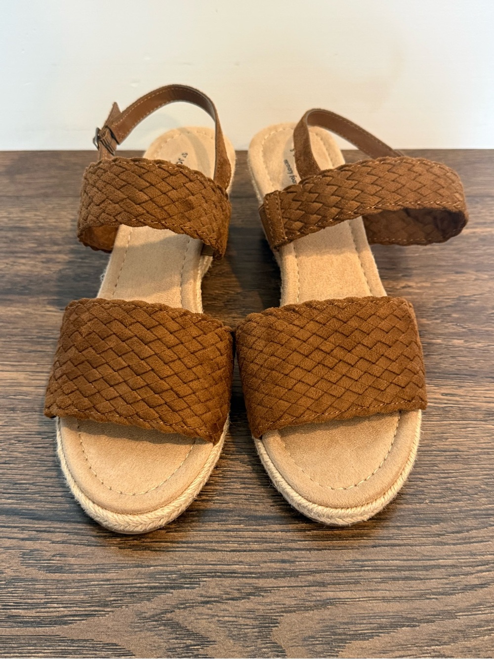 St. John's Bay Brown Braided Espadrille Sandals